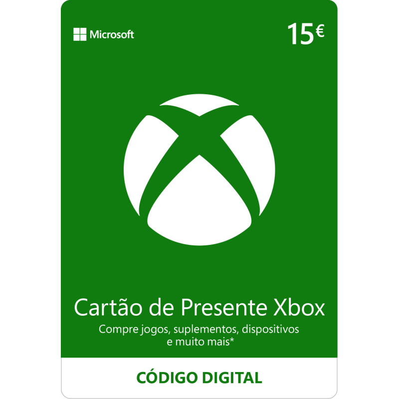 Xbox Gift Card 15,00EUR - Melhor Preço Garantido!