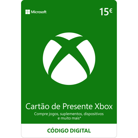 Voucher Xbox Gift Card 15€ | Cartão Presente Xbox Portugal | Pagaqui