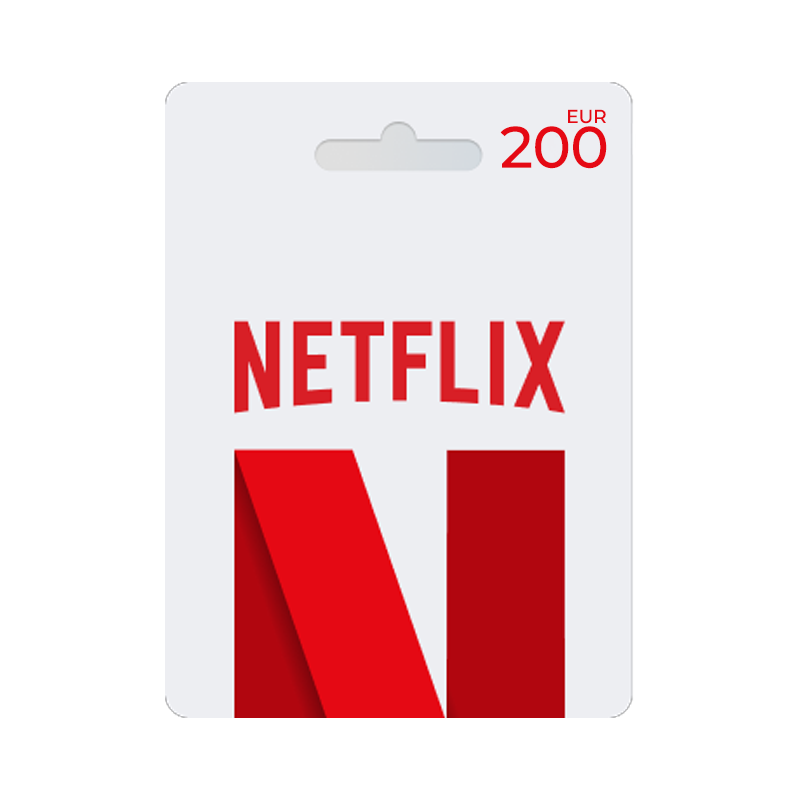 Voucher Netflix 200€ | Cartão-Presente Netflix | Pagaqui