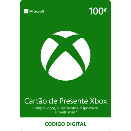 Voucher Xbox Gift Card 100€ | Cartão Presente Xbox Portugal | Pagaqui