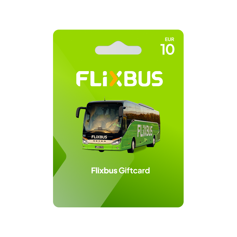 Voucher FlixBus 10€ | Cartão Presente FlixBus | Pagaqui