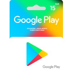 Voucher Google Play 15€ | Cartão Presente Google Play | Pagaqui