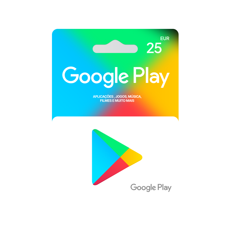Voucher Google Play 25€ | Cartão Presente Google Play | Pagaqui