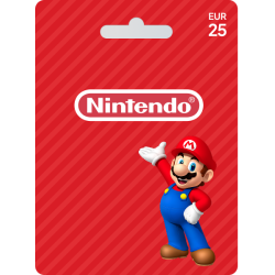 Voucher Nintendo 25€ | Cartão Presente Nintendo eShop | Pagaqui