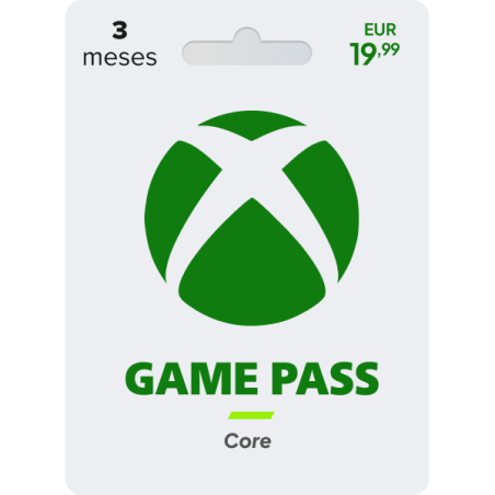 Voucher Xbox Game Pass Core 3 Meses | Cartão Presente Xbox | Pagaqui