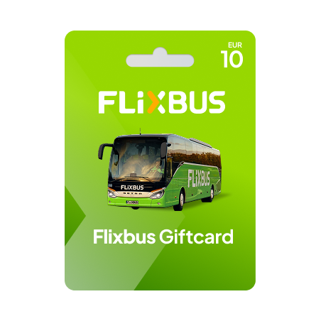 Voucher FlixBus 10€ | Cartão Presente FlixBus Portugal | Pagaqui