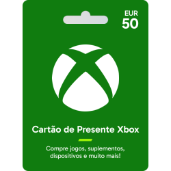 Voucher Xbox Gift Card 50€ | Cartão Presente Xbox | Pagaqui