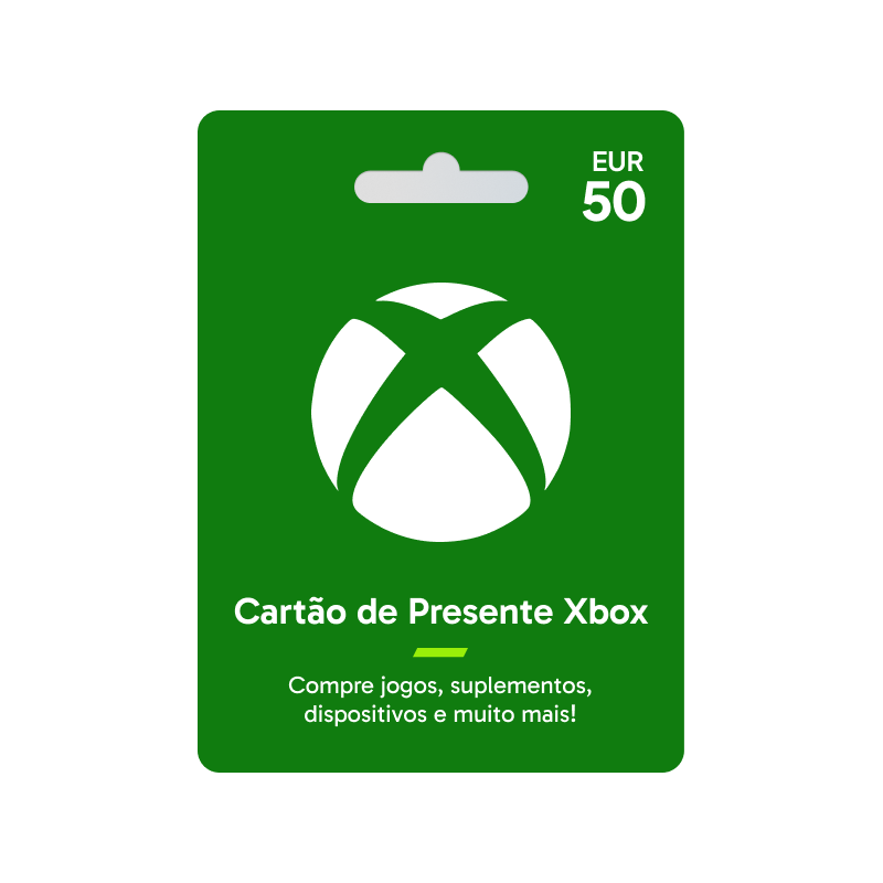 Voucher Xbox Gift Card 50€ | Cartão Presente Xbox | Pagaqui
