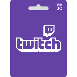 Voucher Twitch 30€ | Cartão Presente Twitch | Pagaqui