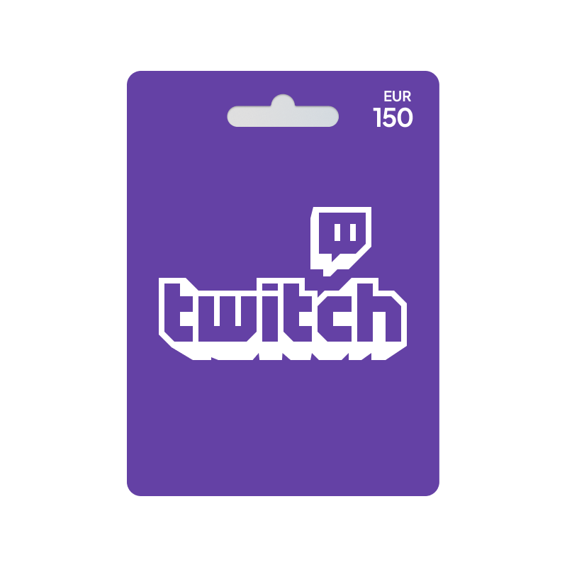 Voucher Twitch 150€ | Cartão Presente Twitch | Pagaqui