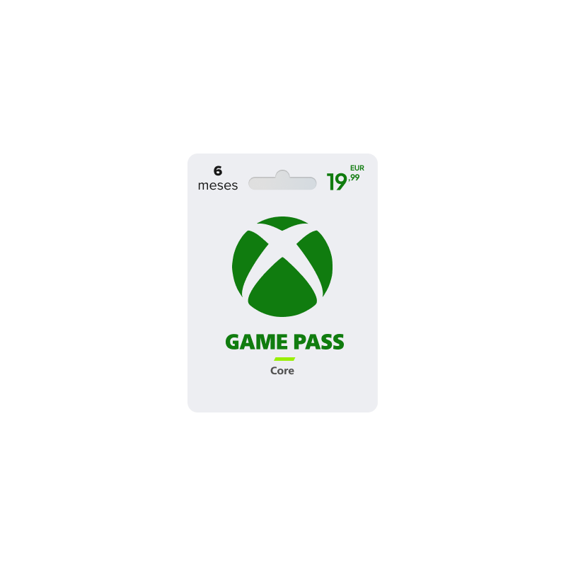 Voucher Xbox Game Pass Core 6 Meses | Cartão Presente Xbox | Pagaqui Voucher Xbox Game Pass Core 6 Meses | Cartão Presente Xbox | Pagaqui