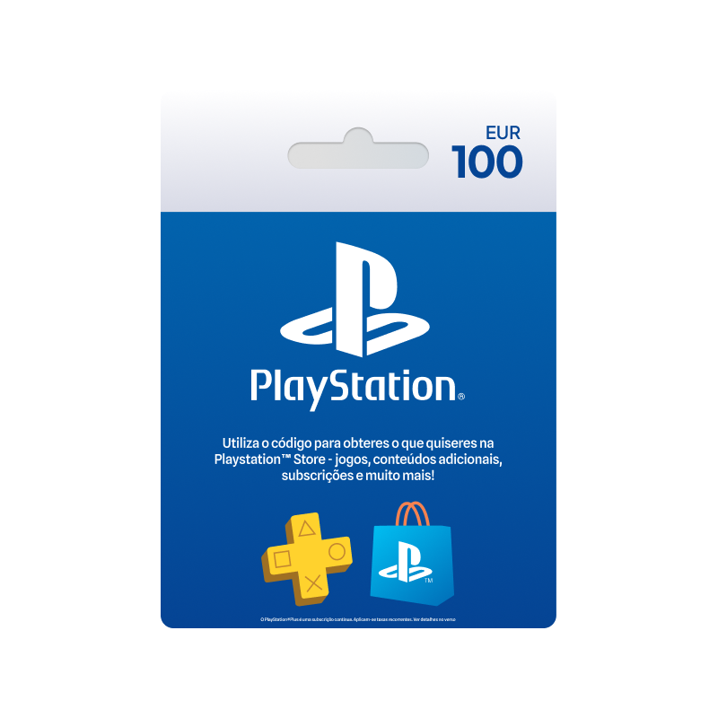 Voucher PlayStation PSN 100€ | Cartão Presente PSN | Pagaqui