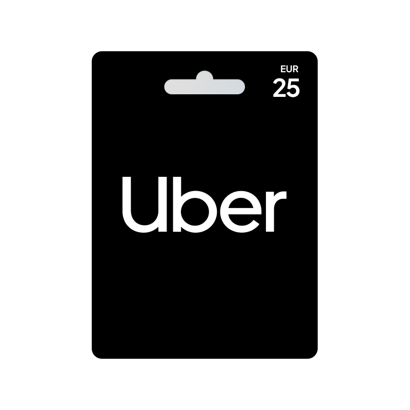 Voucher Uber 25€ | Cartão Presente Uber | Pagaqui