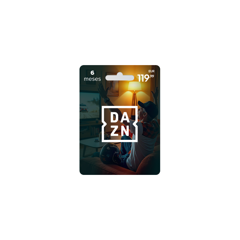 Voucher DAZN 6 Meses | Cartão Presente DAZN Portugal | Pagaqui