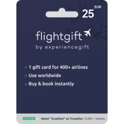 Voucher Flightgift 25€ | Cartão Presente Voos | Pagaqui