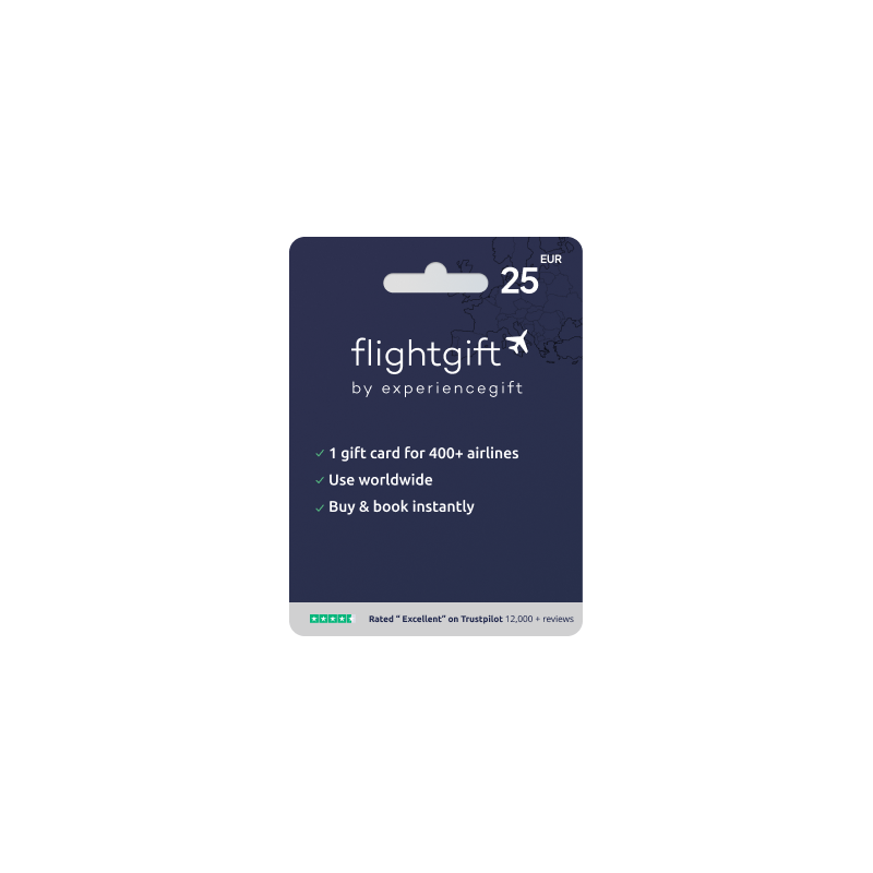 Voucher Flightgift 25€ | Cartão Presente Voos | Pagaqui