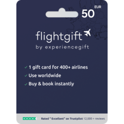 Voucher Flightgift 50€ | Cartão Presente Voos | Pagaqui