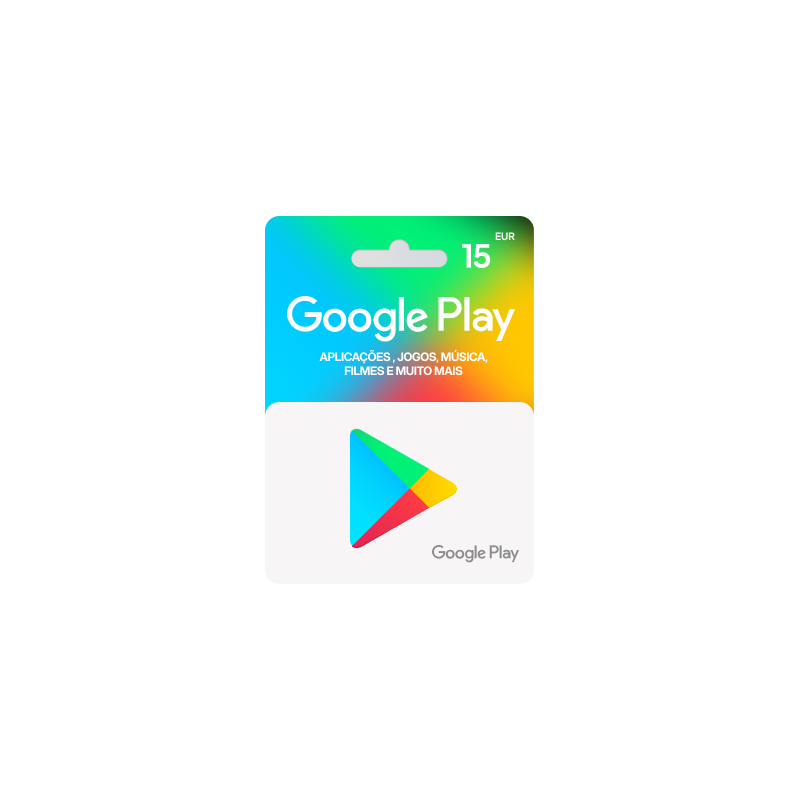 Voucher Google Play 15€ | Cartão Presente Google Play | Pagaqui Voucher Google Play 15€ | Cartão Presente Google Play | Pagaqui