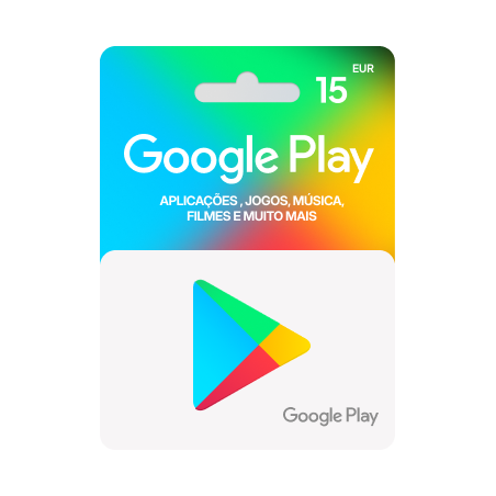 Voucher Google Play 15€ | Cartão Presente Google Play | Pagaqui