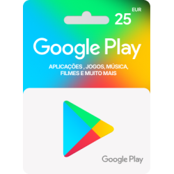 Voucher Google Play 25€ | Cartão Presente Google Play | Pagaqui