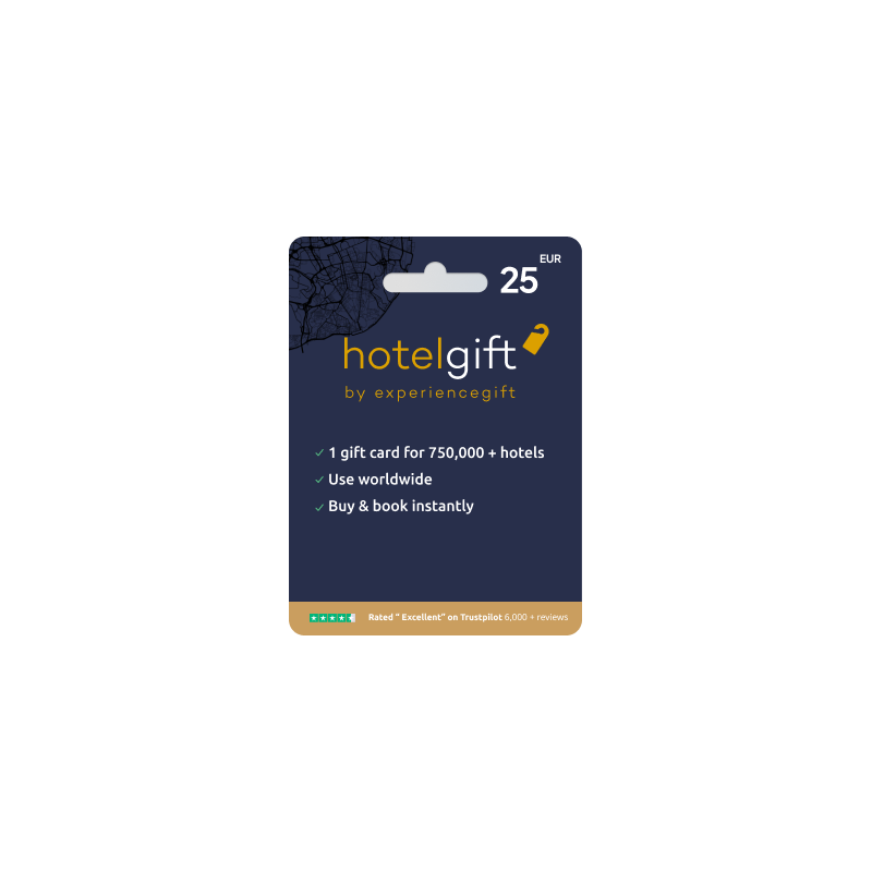 Voucher Hotelgift 25€ | Cartão Presente Hotéis | Pagaqui