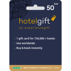 Voucher Hotelgift 50€ | Cartão Presente Hotéis | Pagaqui