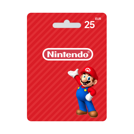 Voucher Nintendo 25€ | Cartão Presente Nintendo eShop | Pagaqui