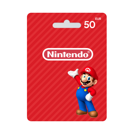 Voucher Nintendo 50€ | Cartão Presente Nintendo eShop | Pagaqui