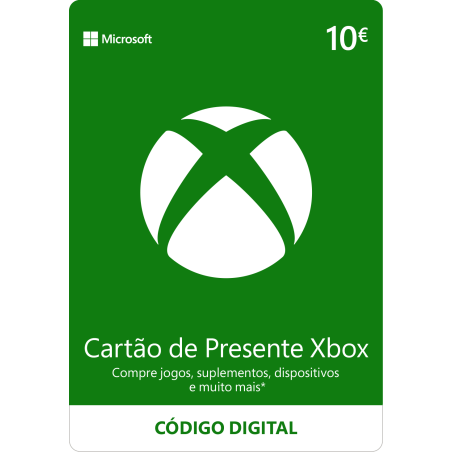 Voucher Xbox Gift Card 10€ | Cartão Presente Xbox Portugal | Pagaqui