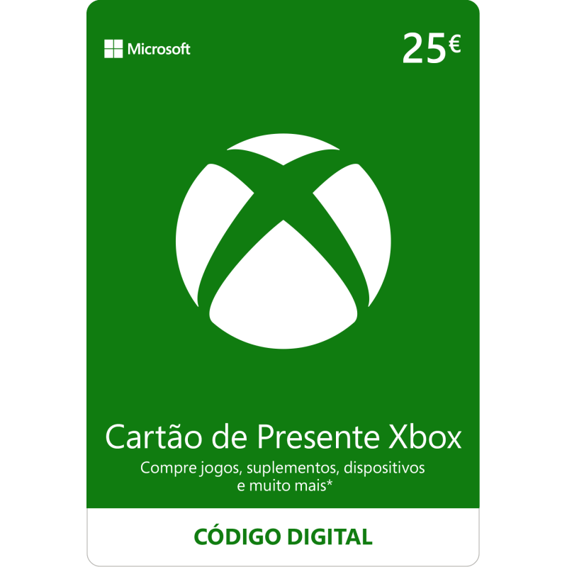 Xbox Gift Card 25,00EUR - Melhor Preço Garantido!