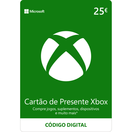 Voucher Xbox Gift Card 25€ | Cartão Presente Xbox Portugal | Pagaqui