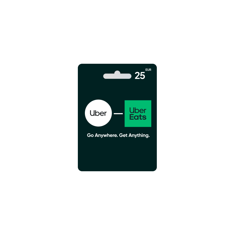 Voucher Uber e Uber Eats 25€ | Cartão Presente Uber | Pagaqui Voucher Uber e Uber Eats 25€ | Cartão Presente Uber | Pagaqui
